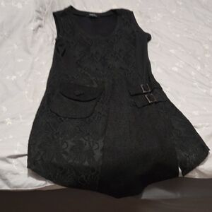 Sale, 3 For $40 Papillon Blanc Black Knit Top/tunic